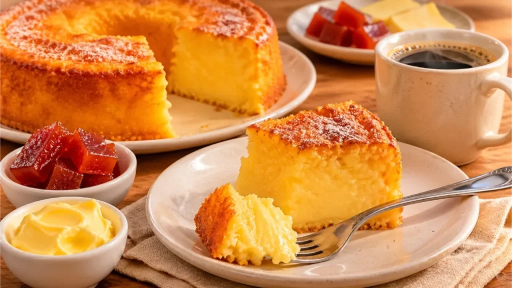 Bolo de fubá cremoso