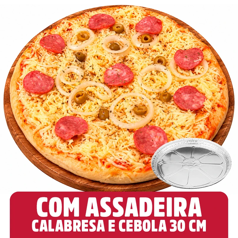 Pizza Calabresa AeF com Assadeira