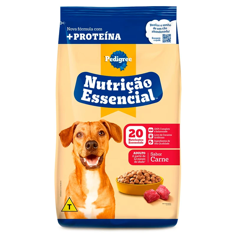 Alimento Seco Cao Adulto Essencial Carne Pedigree Granel kg