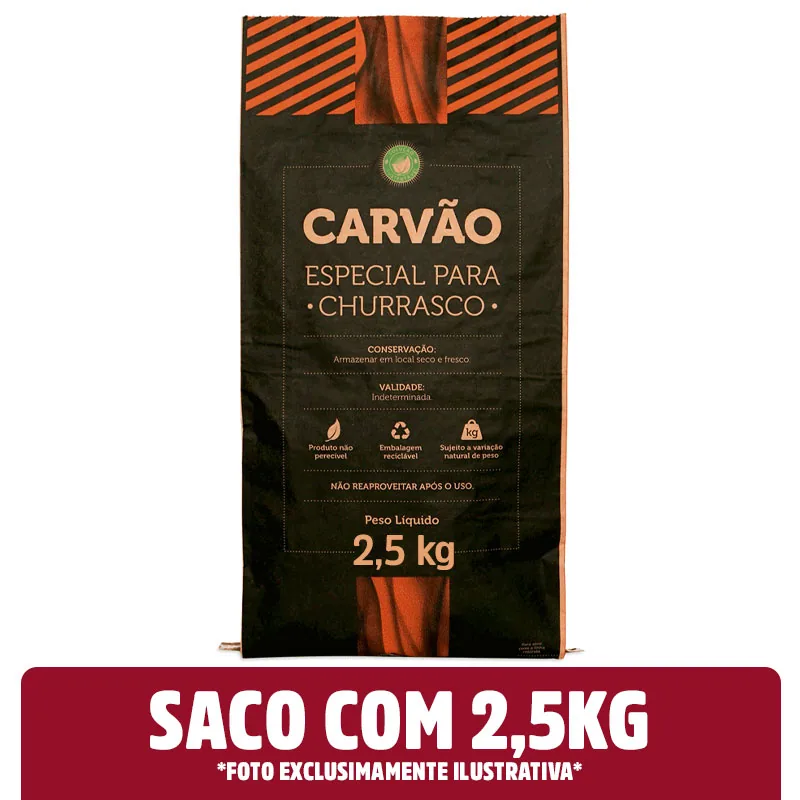 Carvao Vegetal Saco 5kg