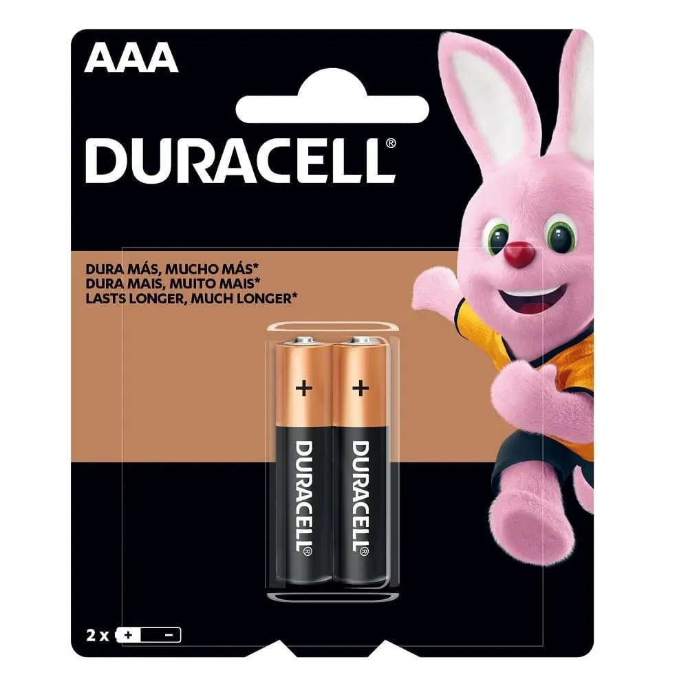 Pilha Alcalina Aaa Duracell Cartela 2 Unidades