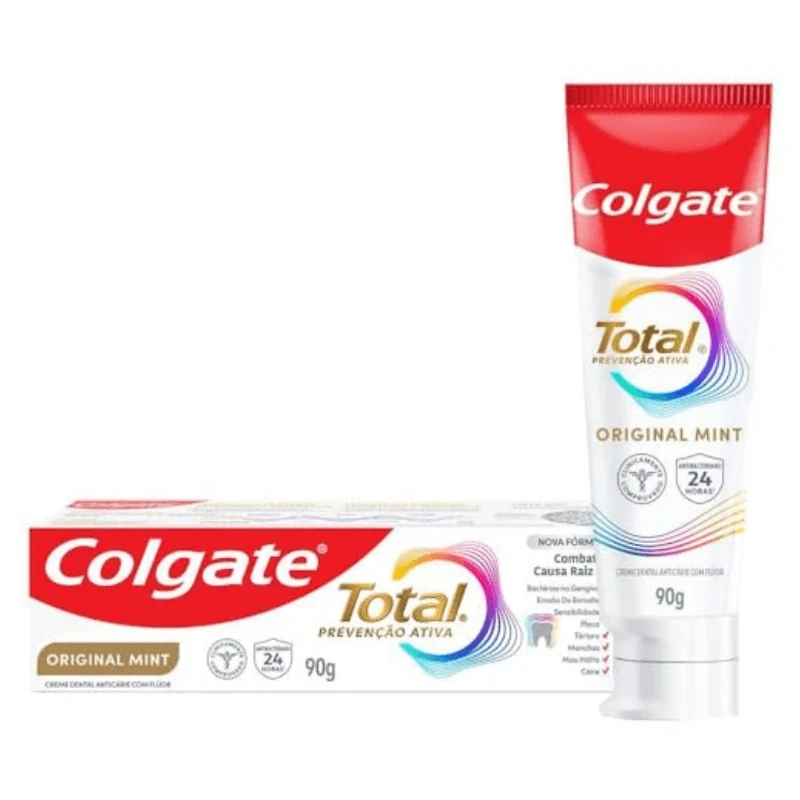 Creme Dental Total 12 Original Mint Colgate Caixa 90g