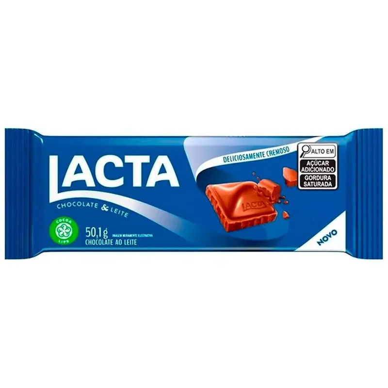 Chocolate Barra ao Leite Lacta 50g
