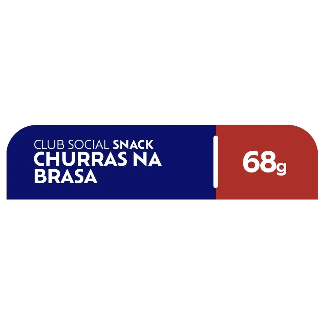 Biscoito Snack Churras Na Brasa Club Social Pacote 68g