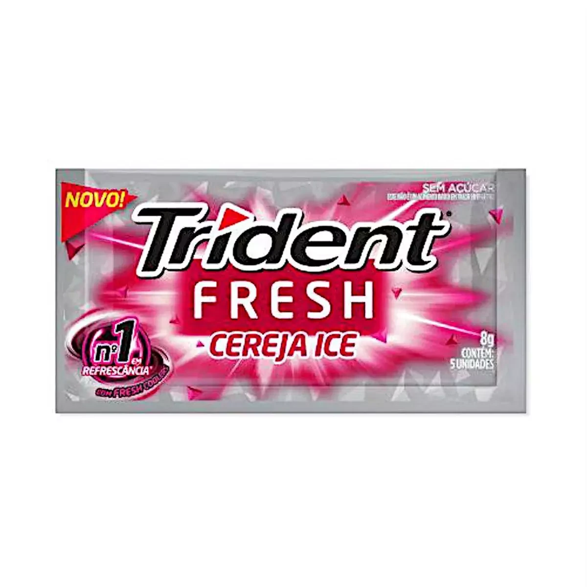 Goma Mascar X Cereja Ice Trident 8g