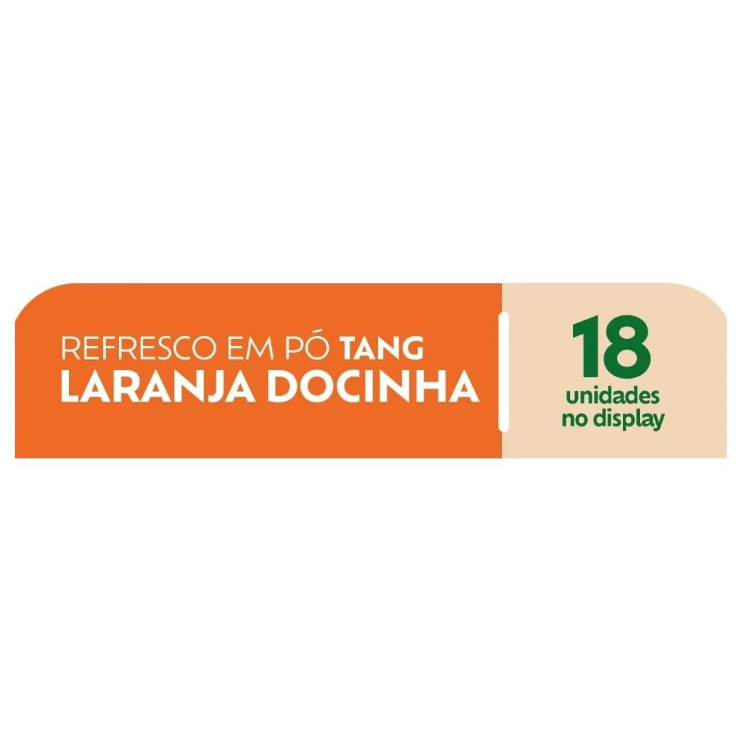 Refresco Laranja Docinha Tang Envelope 18g