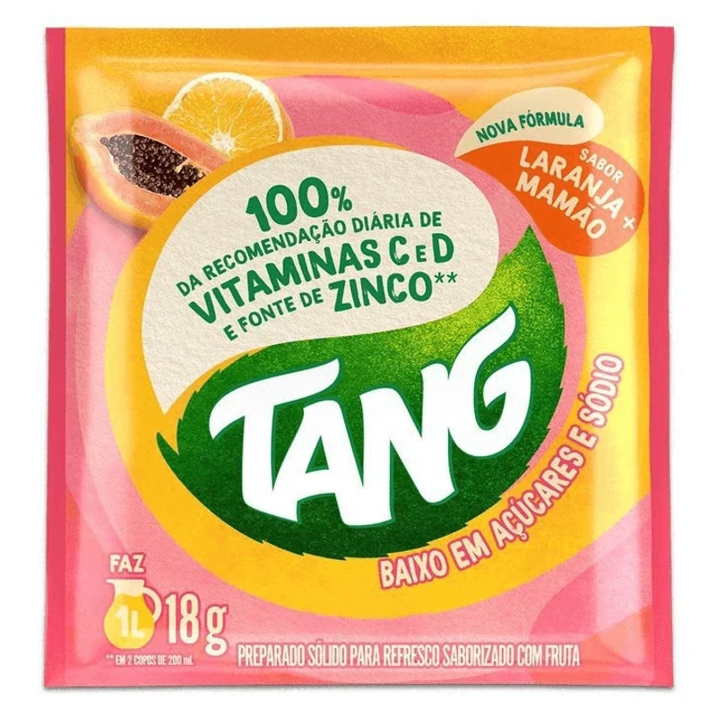 Refresco Mix Laranja Mamão Tang Envelope 18g
