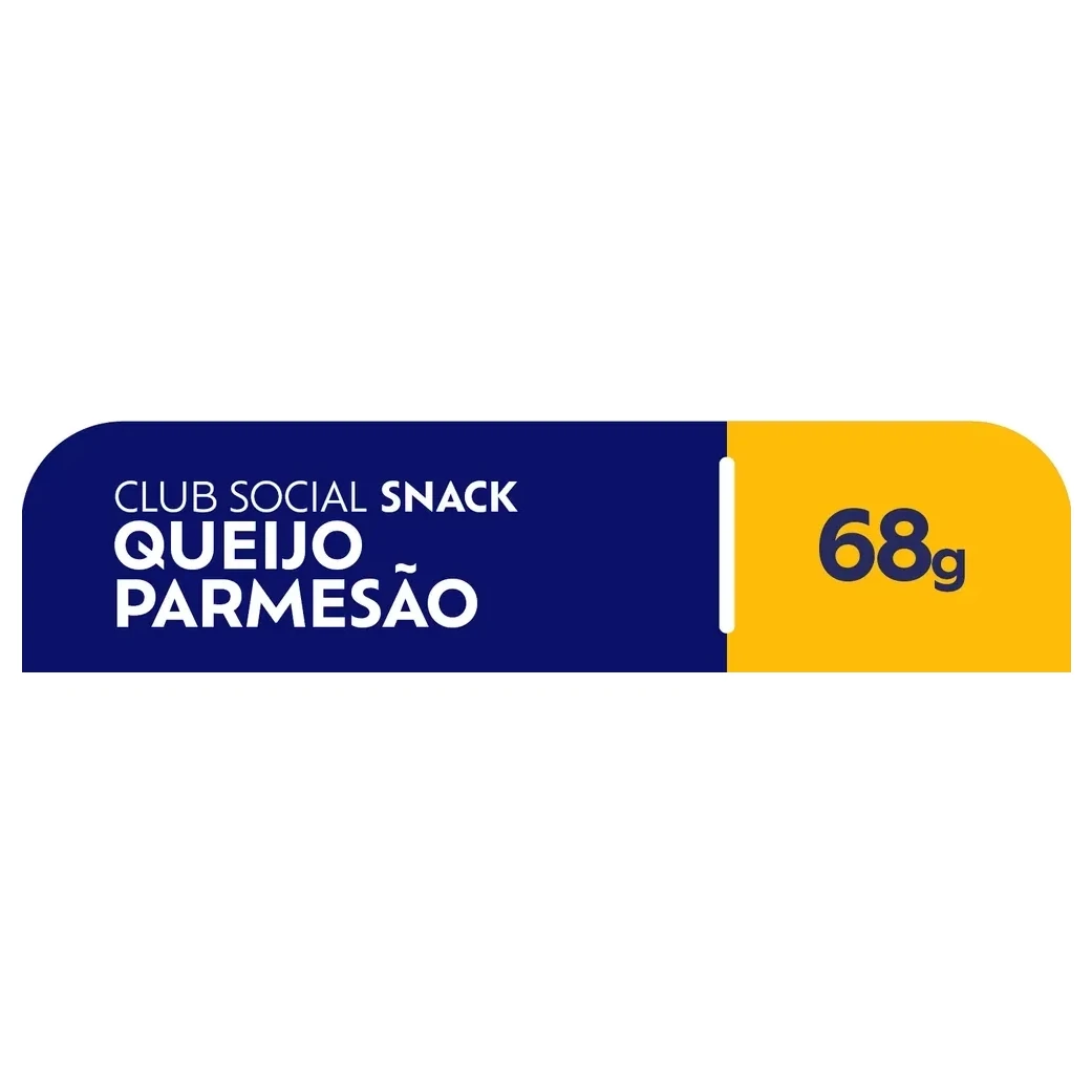 Biscoito Snack Queijo Parmesão Club Social Pacote 68g