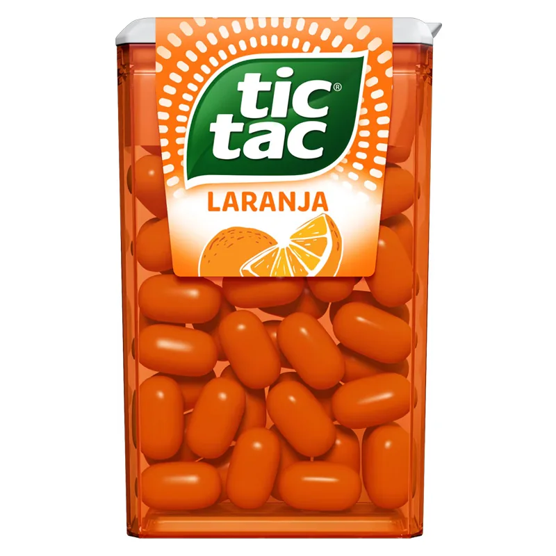Mini Pastilha Laranja Tic Tac Pote 14g