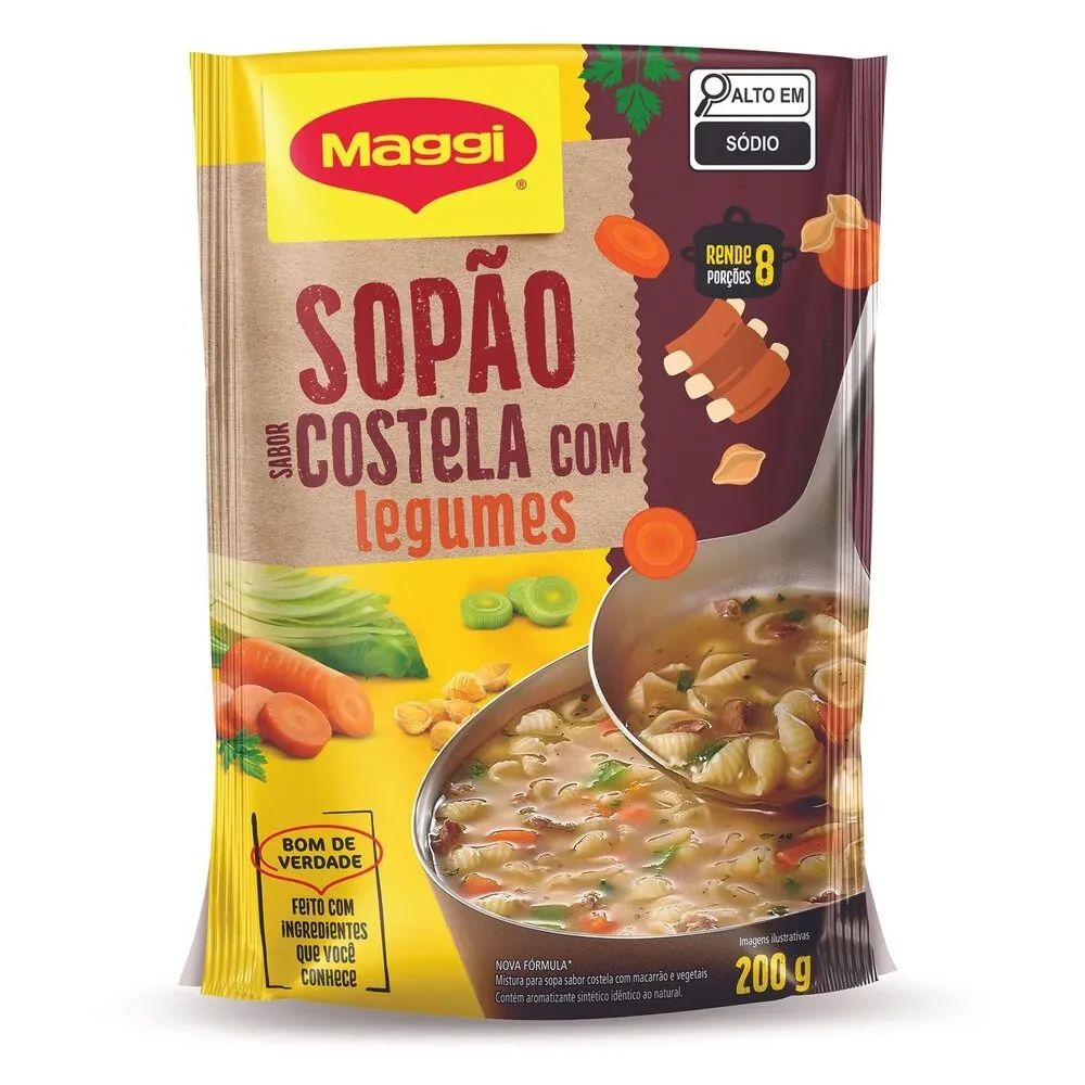 Sopao Desidratado Costela Legumes Maggi Sache 200g