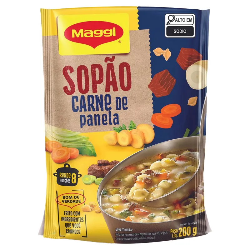 Sopao Desidratado Carne de Panela Maggi Sache 200g