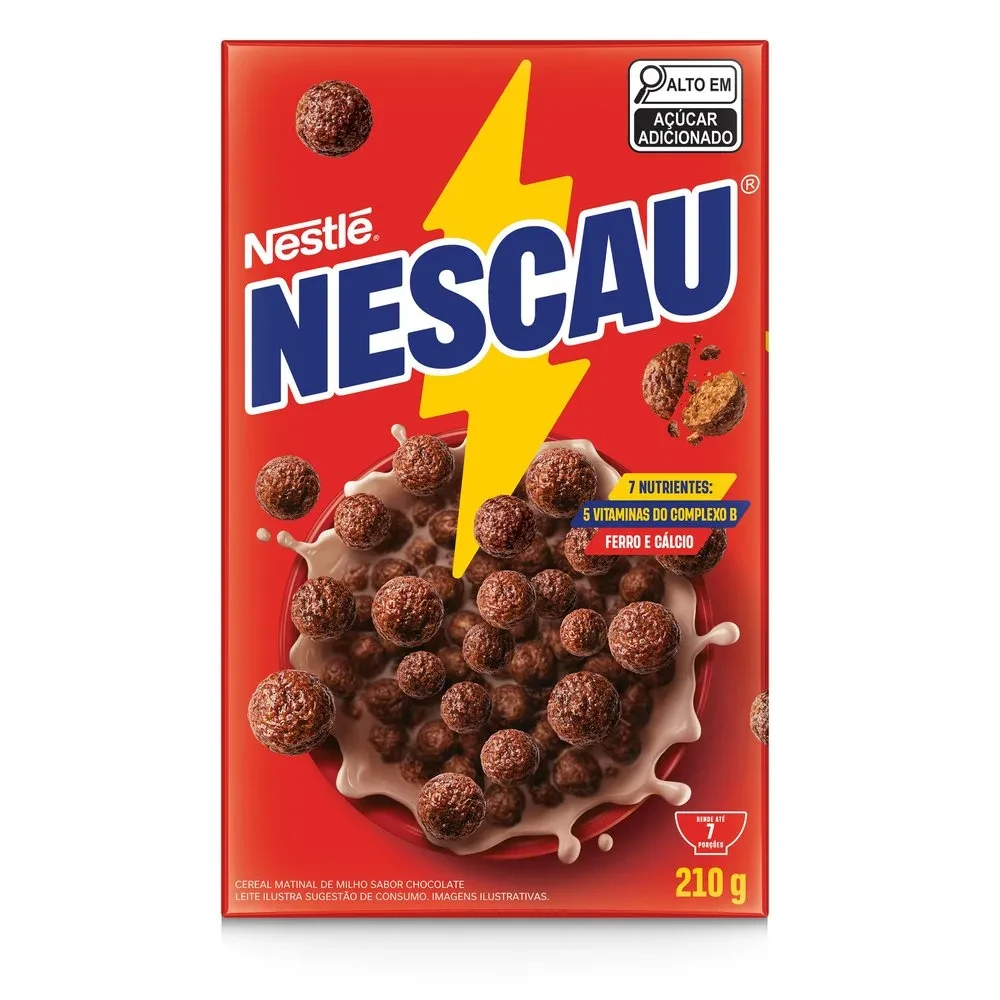 Cereal Matinal Nescau Ball Chocolate Nestle Caixa 210g