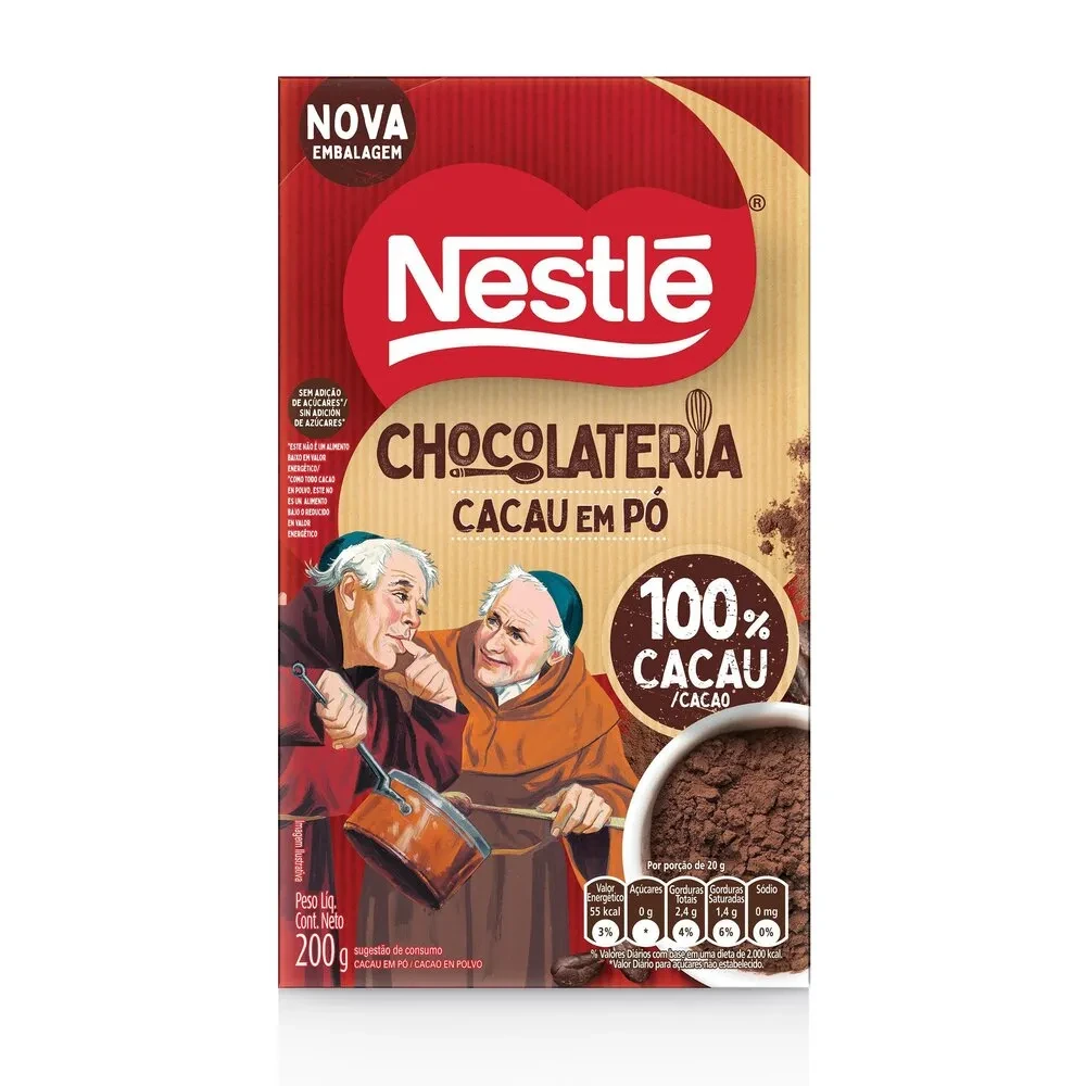 Chocolate em Pó 100 Cacau Nestle Caixa 200g
