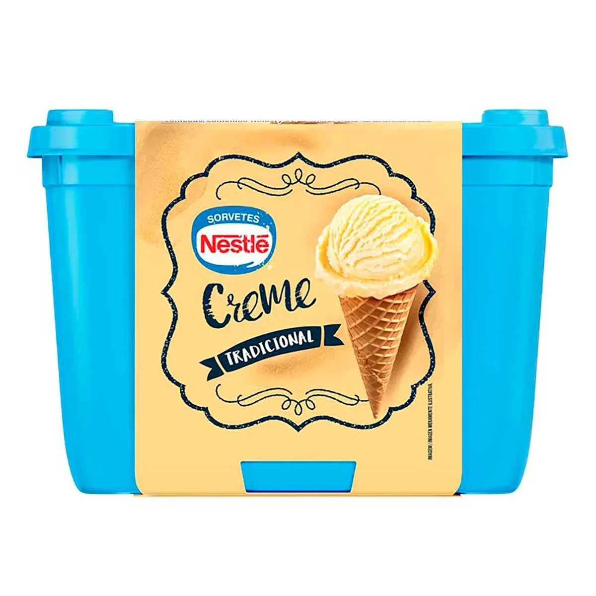 Sorvete Congelado Tradicional Creme Nestle Pote 1,5L
