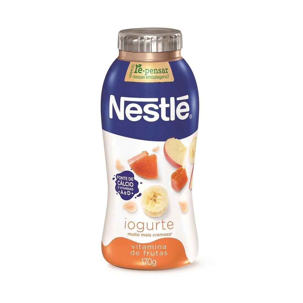 Bebida Lactea Vitamina Frutas Nestle Garrafa 170g