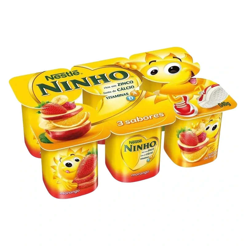 Iogurte Ninho Soleil 3 Sabores Nestle Bandeja 540g