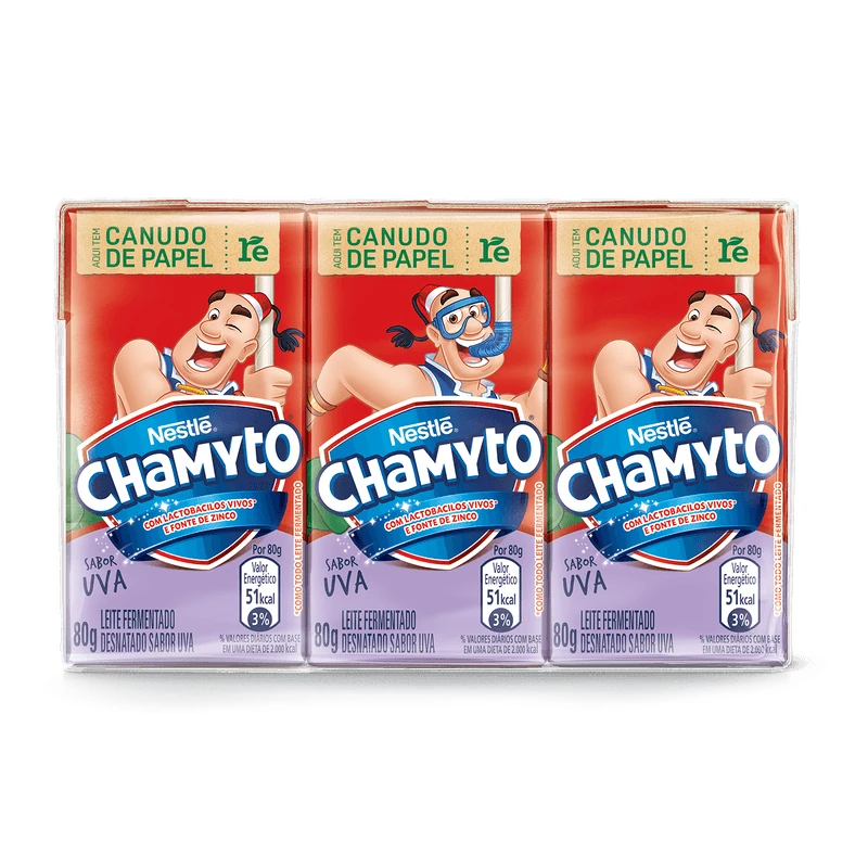 Leite Fermentado Uva Chamyto Caixinha 80g