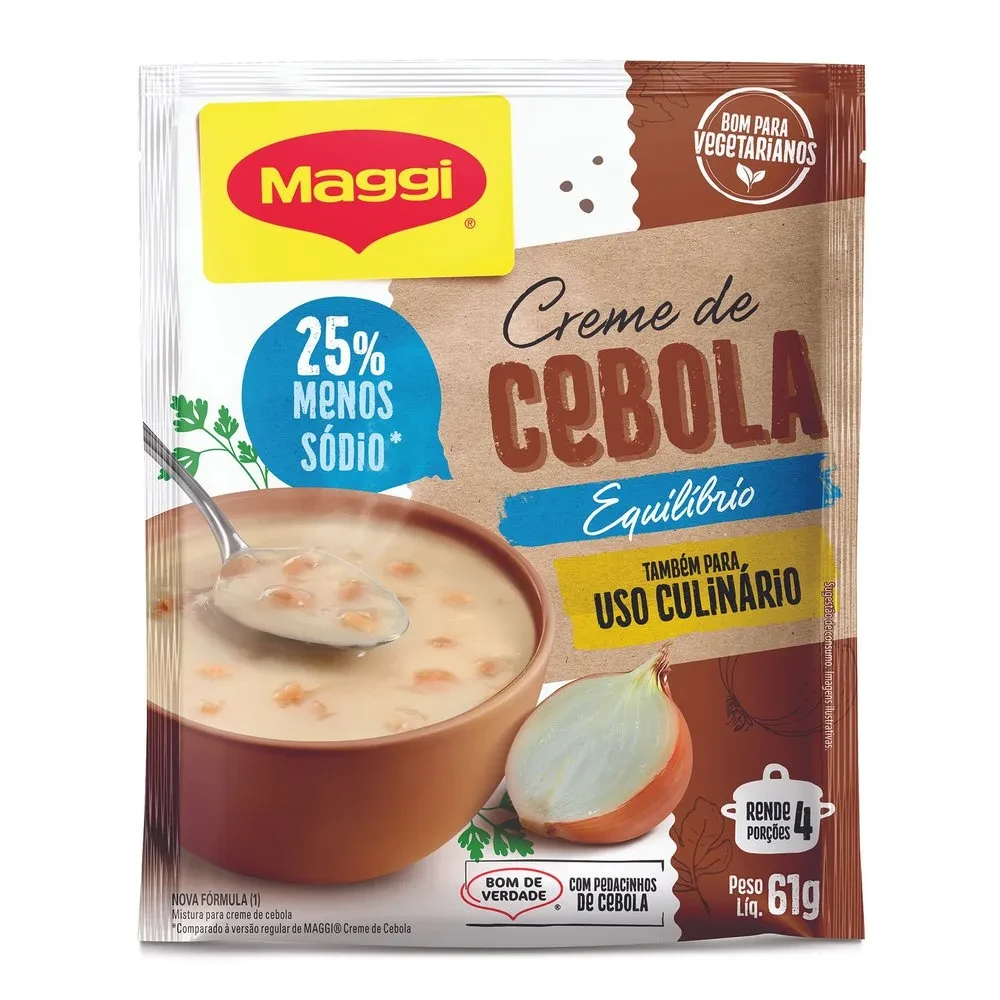 Creme de Cebola Equilibrium Tradicional Maggi Sache 61g