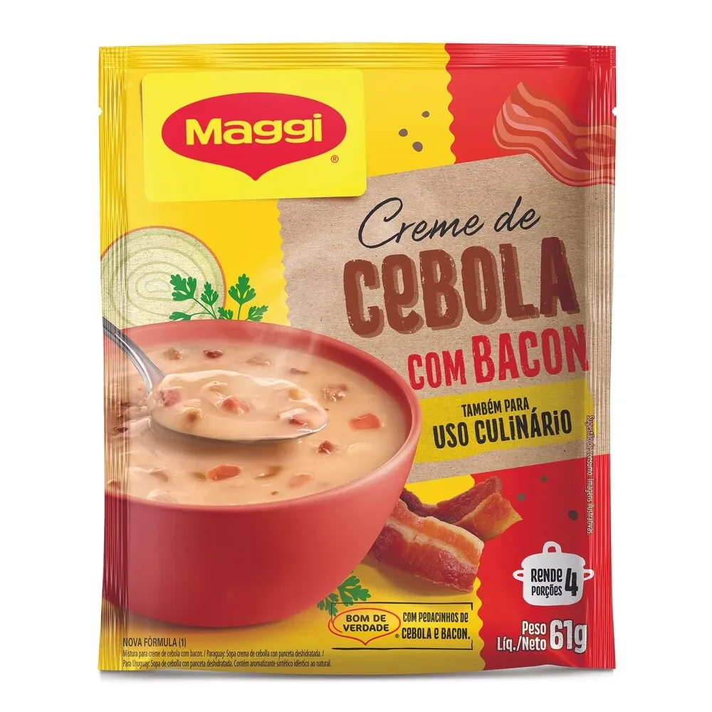 Creme de Cebola Equilibrium Bacon Maggi Sache 61g