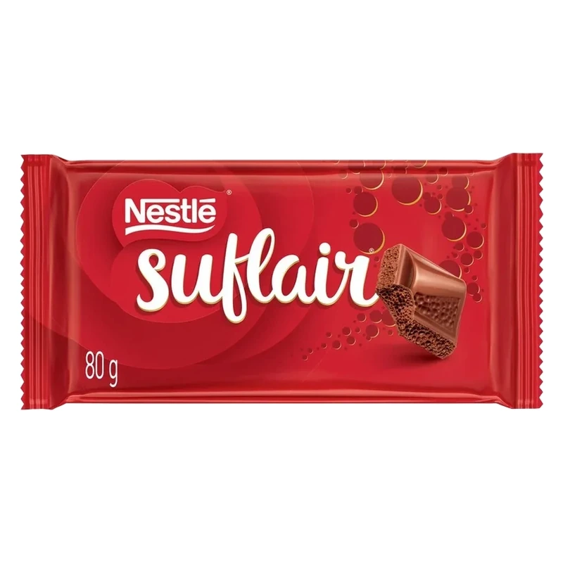 Chocolate Barra ao Leite Suflair Nestle Tablete 80g