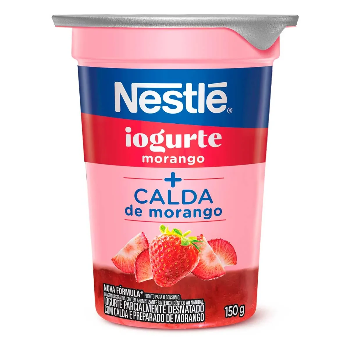 Iogurte Parc.desnatado Bi Camada Morango Nestle Copo 150g