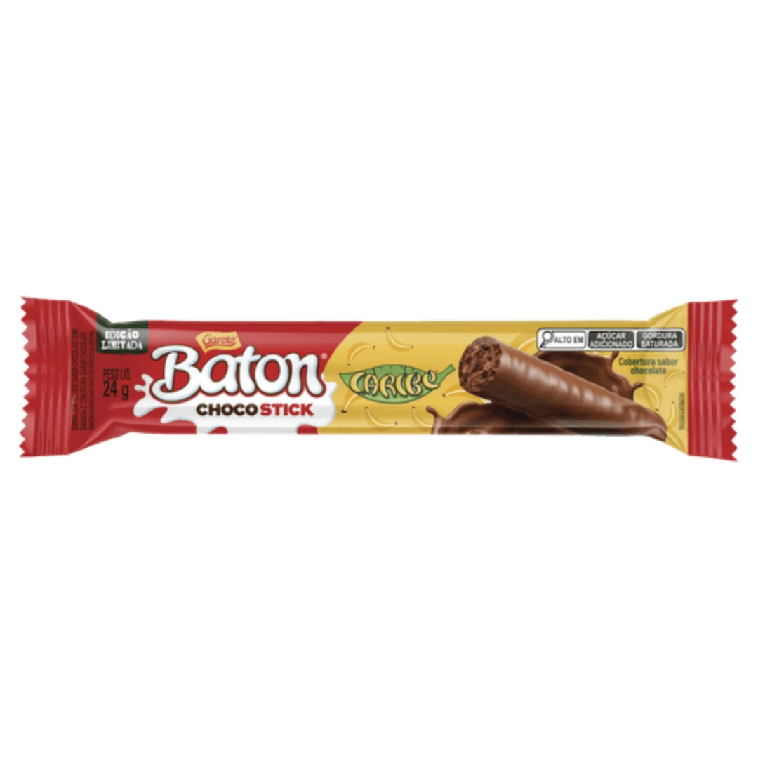 Barra Recheada Rolinho Caribe Baton 26g