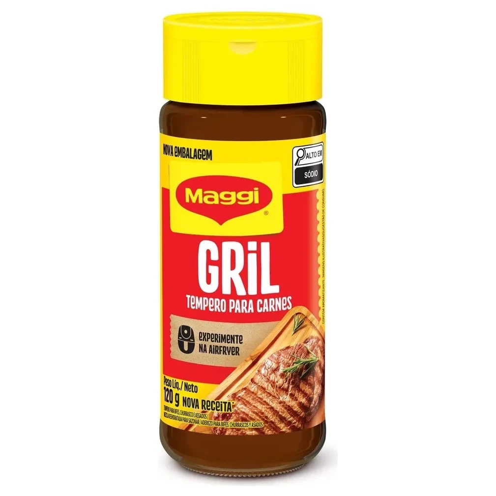 Tempero Gril Carnes Maggi Vidro 120g