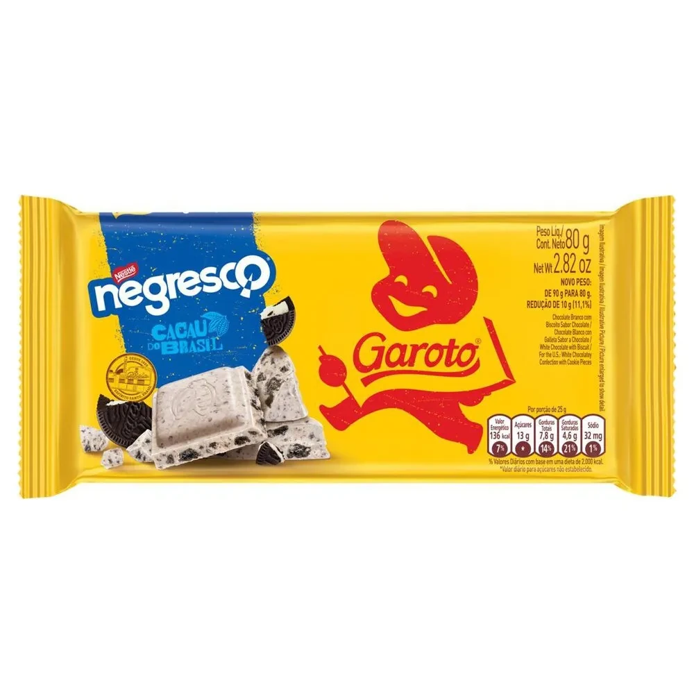 Chocolate Barra Negresco Garoto 80g