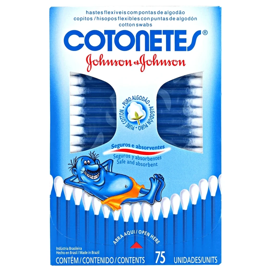 Haste Flexivel Cotonetes Johnson&johnson Caixa 75 Unidades