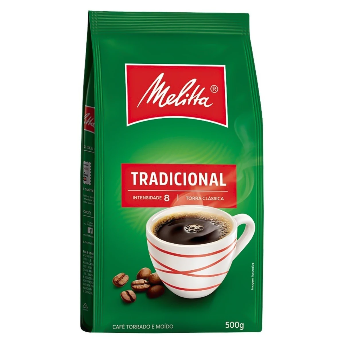 Café Torrado Moido Tradicional Melitta Pouch 500g