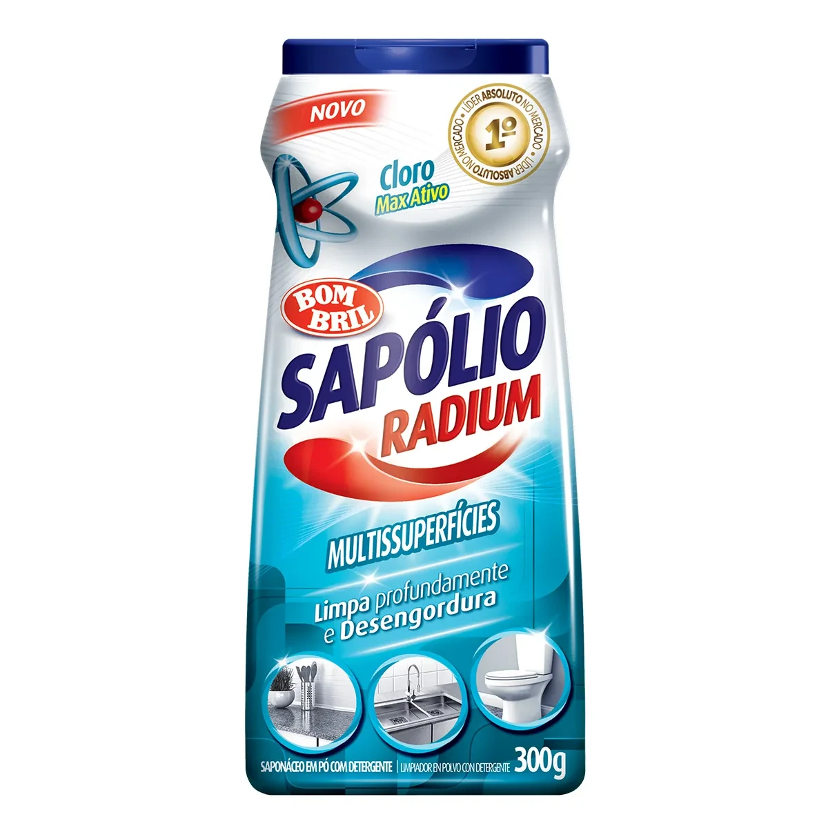 Saponaceo Pó Multiuso Cloro Bombril Pote 300g