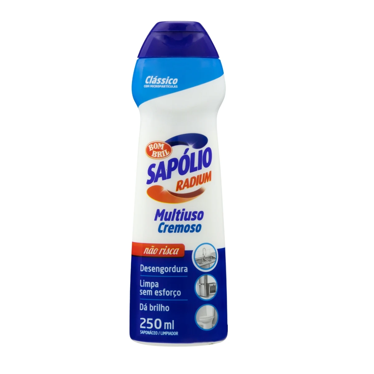 Saponaceo Cremoso Sapolio Radium Classico Bombril Squeeze 250ml