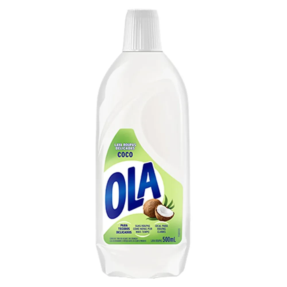 Lava Roupa Líquido Coco Ola Frasco 500ml