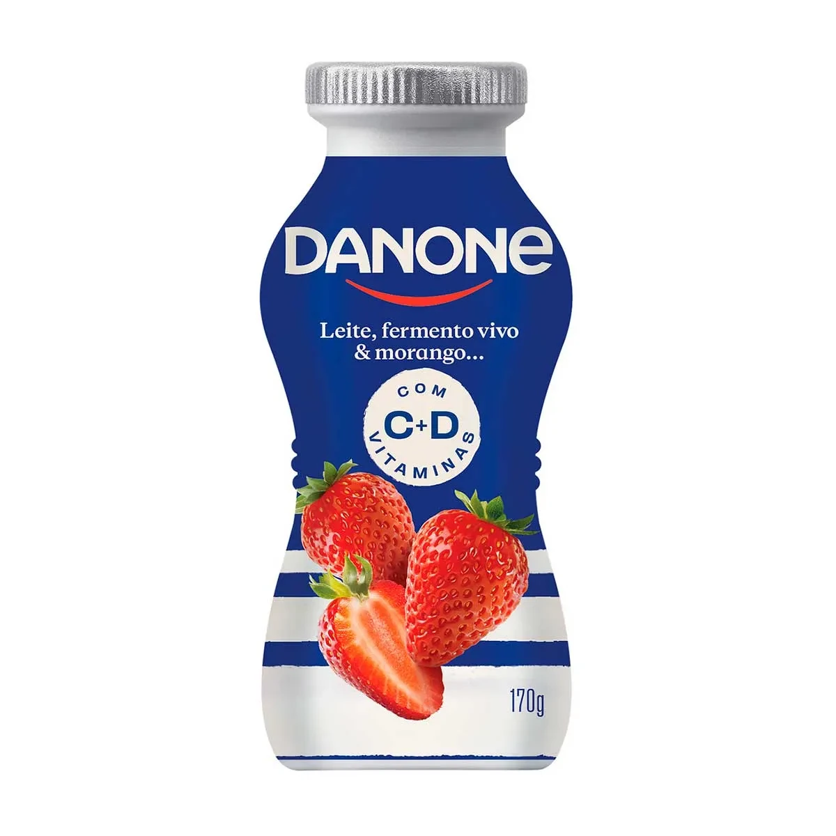 Iogurte Morango Danone Garrafa 170g
