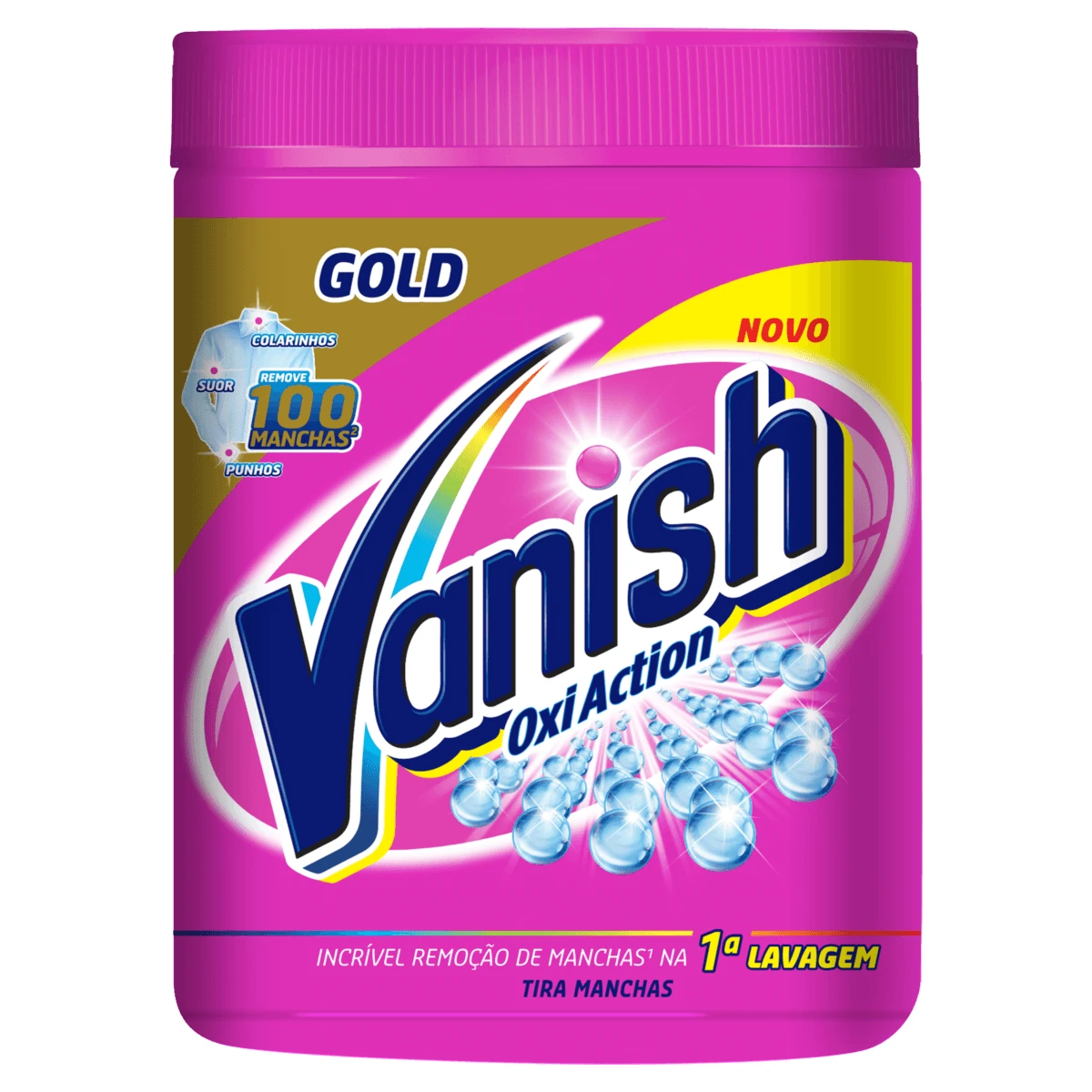 Tira Mancha Pó Roupas Coloridas Vanish Pote 450g
