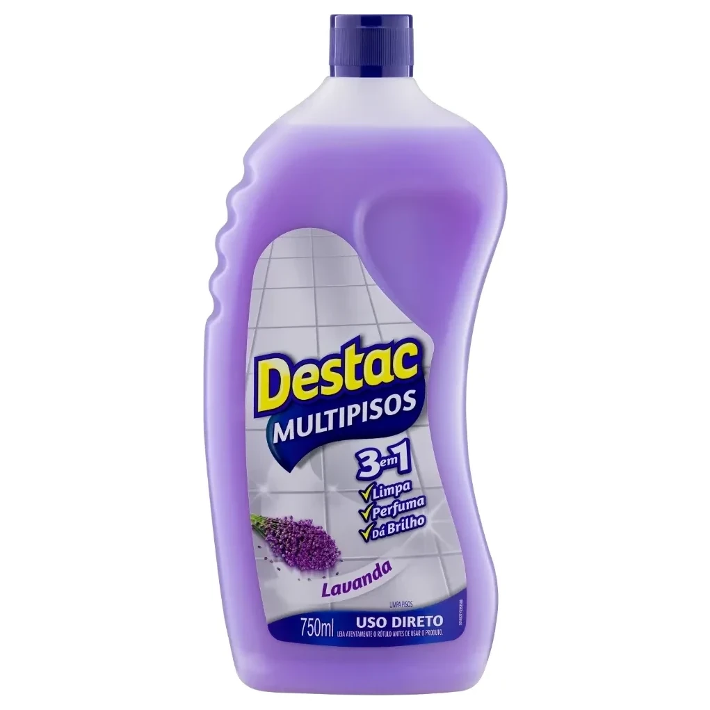 Limpador Multipisos Lavanda Destac Squeeze 750ml