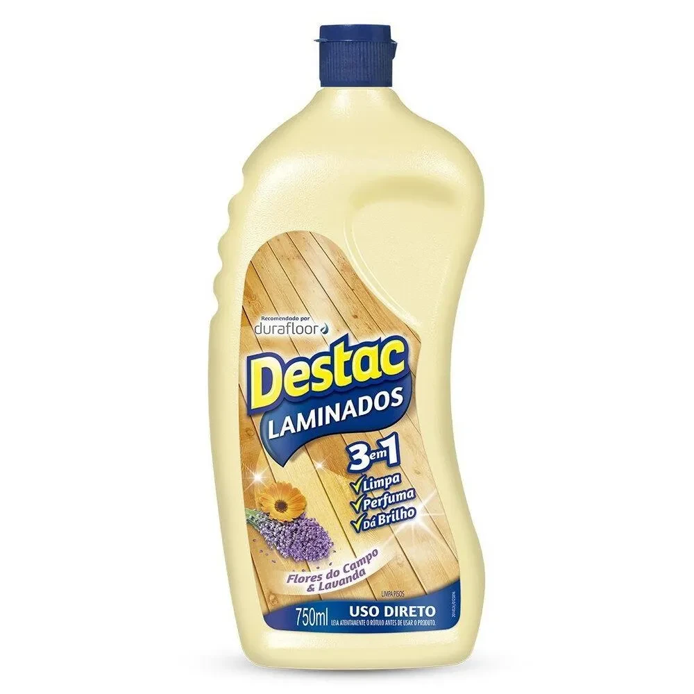 Limpador de Pisos Laminados Flores do Campo E Lavanda Destac Squeeze 750ml