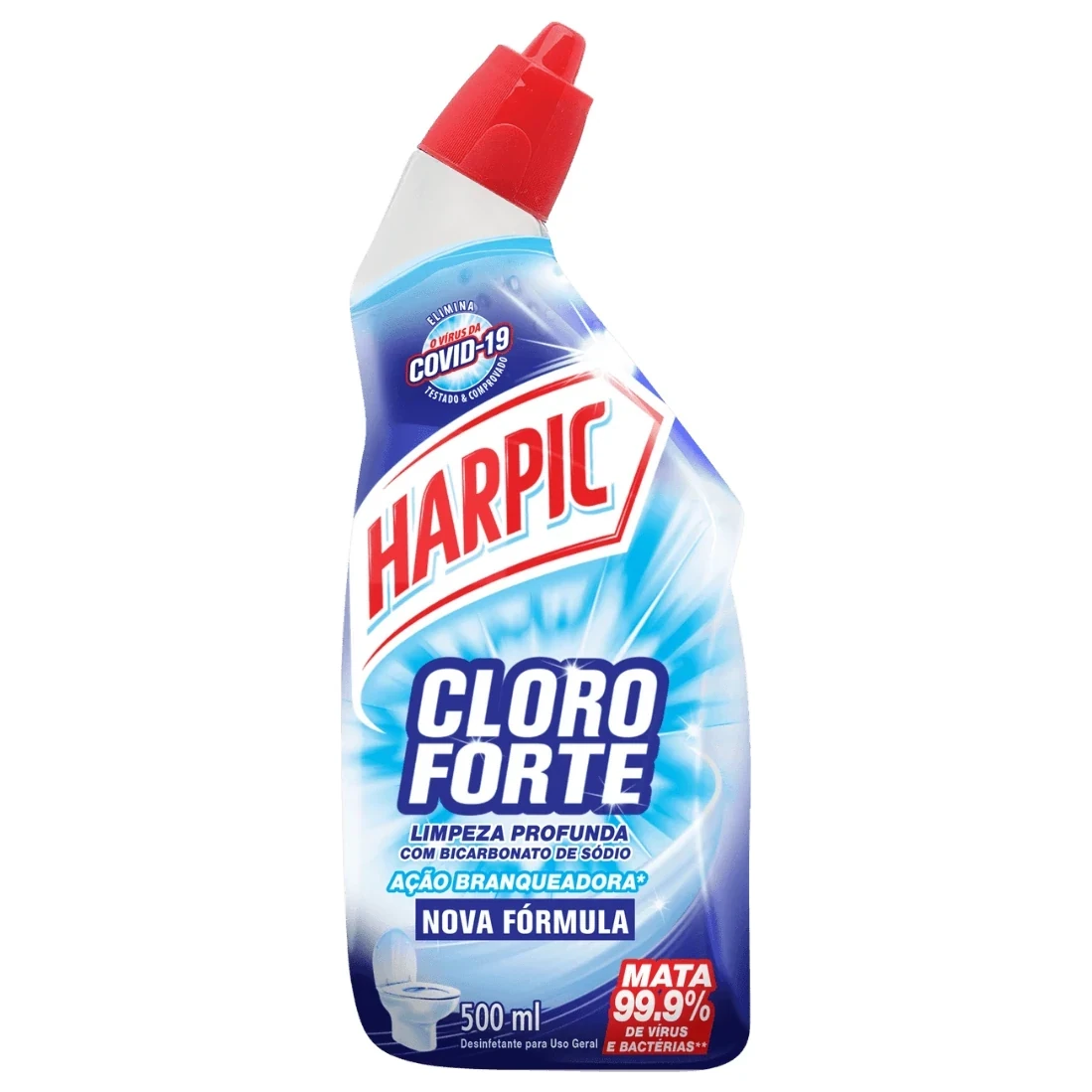 Limpador Wc Cloro Forte Harpic Frasco 500ml