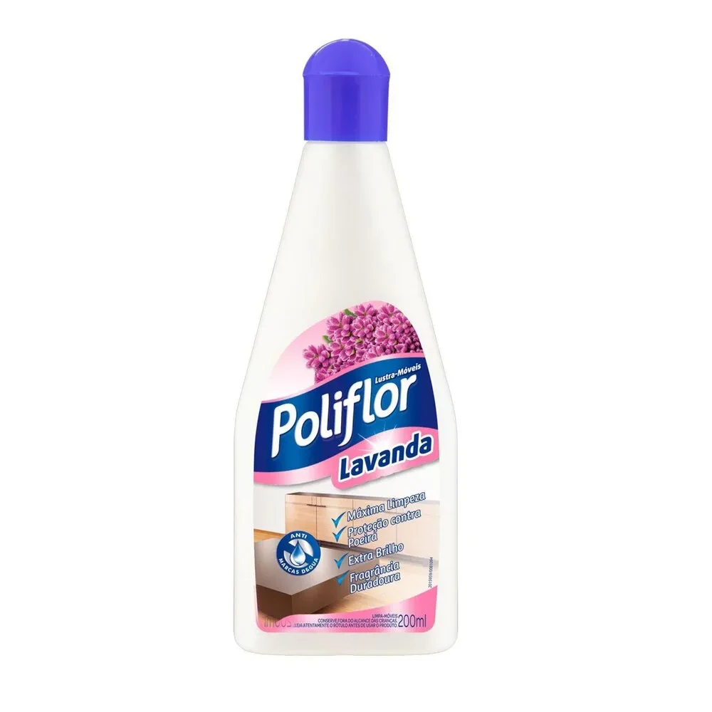 Lustra Movel Lavanda Poliflor Frasco 200ml