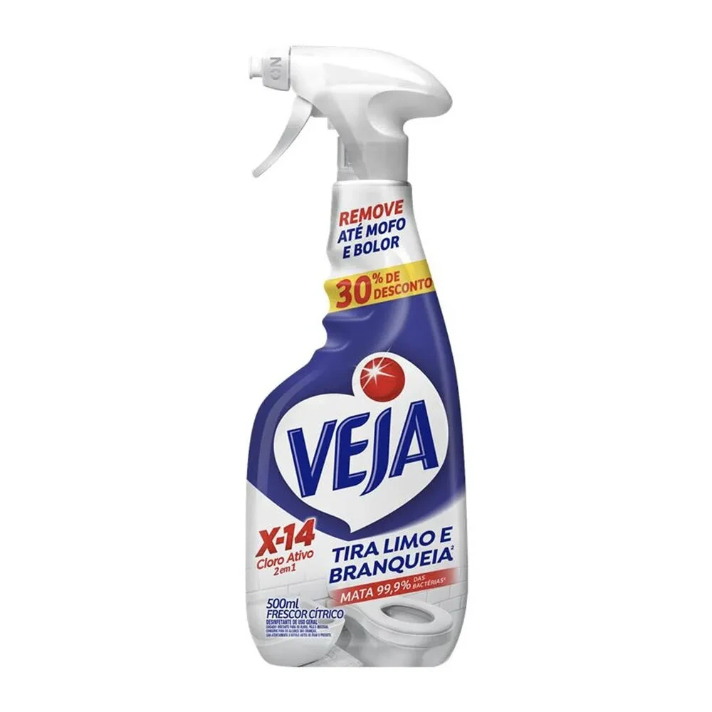 Limpador Tira Limo Pulv X14 Cloro Ativo Veja 500ml