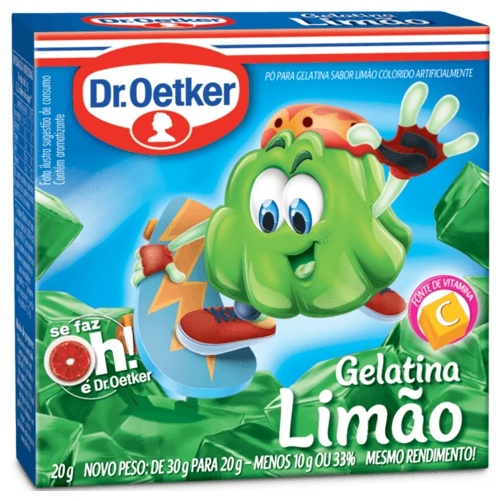 Gelatina Pó Limão Dr Oetker Caixa 20g