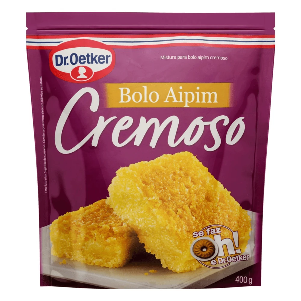 Mistura Bolo Cremosa Aipim Dr Oetker Pacote 400g