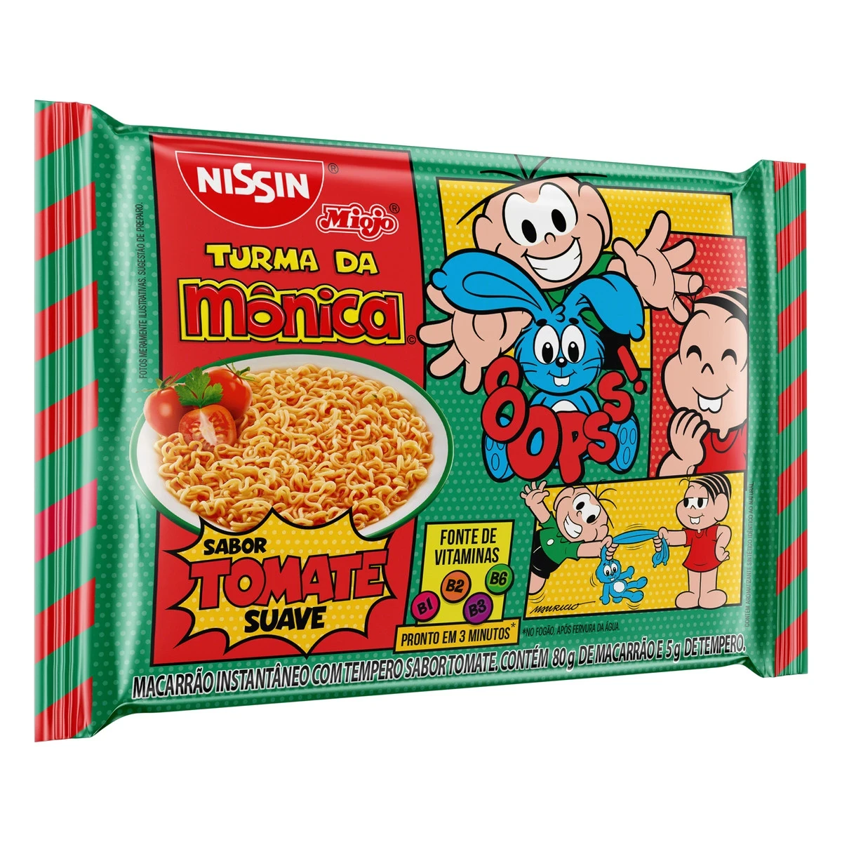 Massa Macarrão Instantaneo Tomate Suave Nissin Pacote 85g