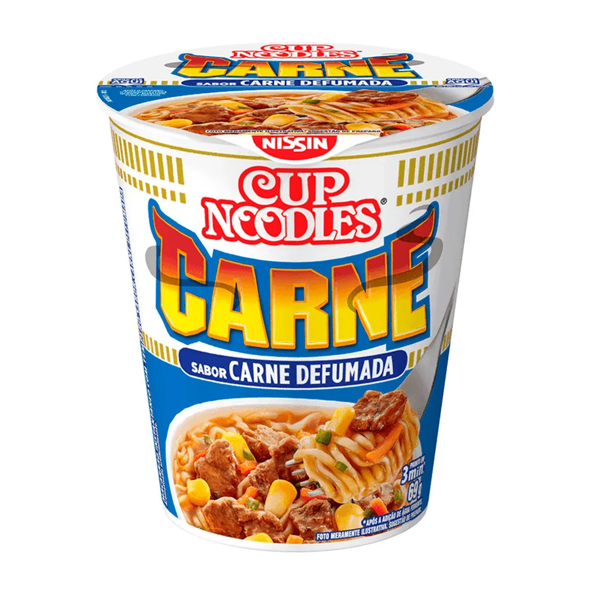 Macarrão Instantaneo Cup Noodles Carne Defumada Nissin 67g