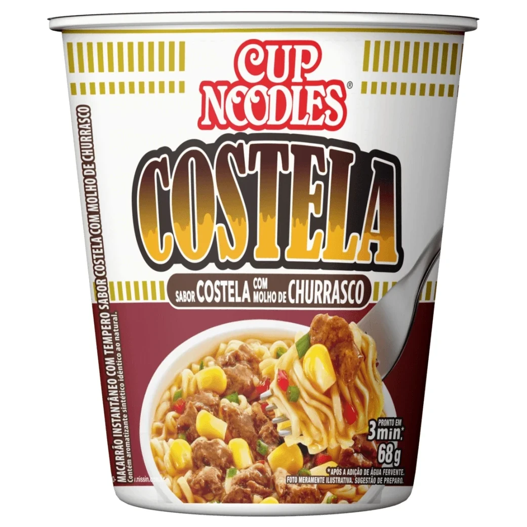 Macarrão Instantaneo Cup Noodles Costela Molho Churrasco Nissin 67g