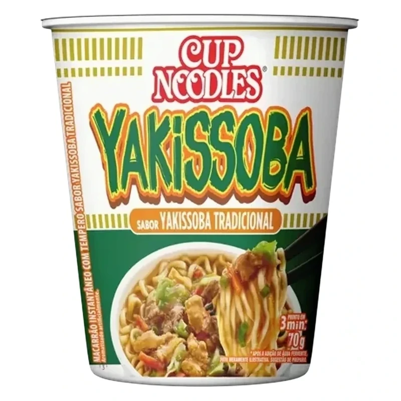 Macarrão Instantaneo Cup Noodles Yakissoba Nissin 67g