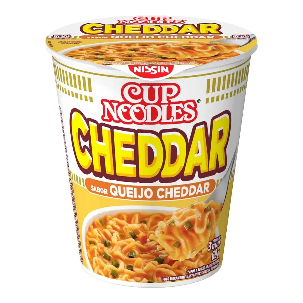 Macarrão Instantaneo Cup Noodles Cheddar Nissin 67g