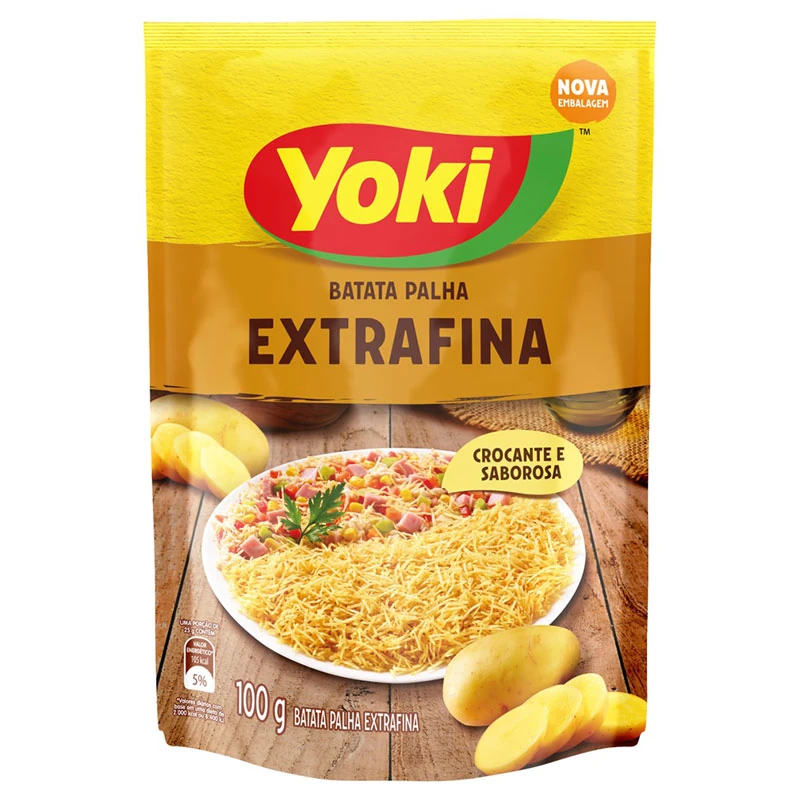 Batata Palha Extra Fina Yoki Pacote 100g