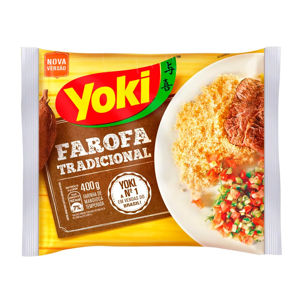Farofa Pronta Tradicional Yoki Pacote 400g