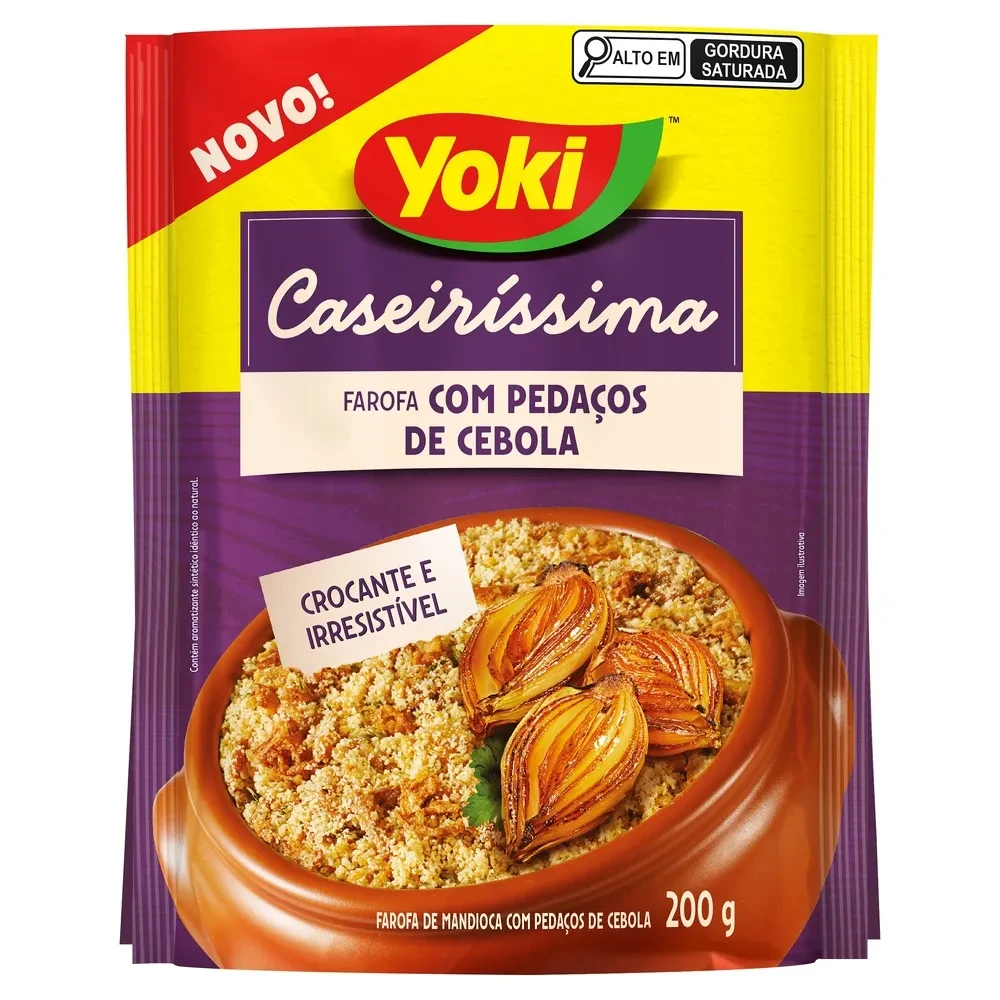 Farofa Pronta Cebola Yoki Pacote 200g